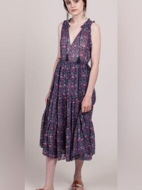 Ulla Johnson Maeve Midi Dress Silk
